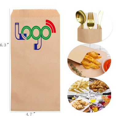 Brown Flat Favor Paper Bag