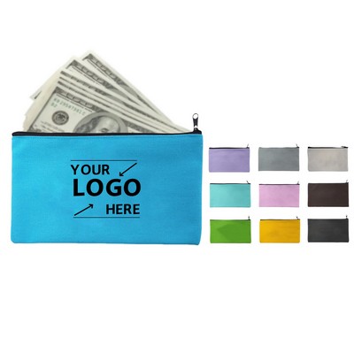 Canvas Travel Zipper Pouch Multi Purpose Cosmetic Bag Durable Canvas