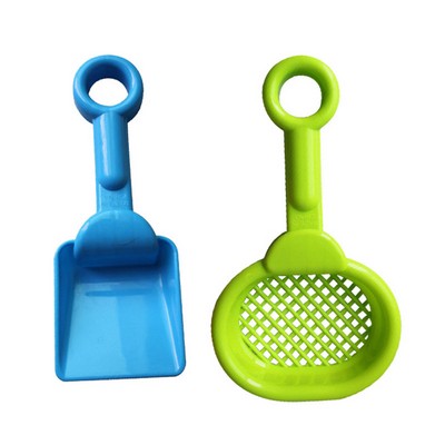 4-in-1 Kids' Beach Sand Toy Set - Shovels, Sifters, Sand Timers & Rakes for Toddlers