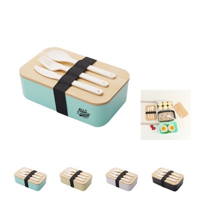 Bamboo Bento Box with Spoon