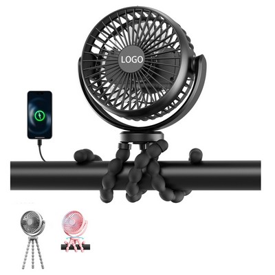 Portable Octopus Fan Mini Stroller Fan with Phone Charging