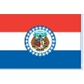 4'x6' Missouri State Nylon Outdoor Flag - Style C