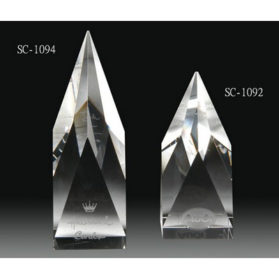 Small Steeple Crystal Award (2½" x 2½" x 6")