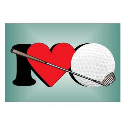I Love Golf Photo Hand Mirror (2"x3")