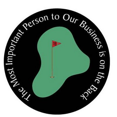 Golf Course Photo Hand Mirror (2½" Diameter)