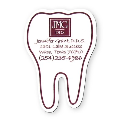 Tooth Shape Stock Vinyl Magnet - 20mil