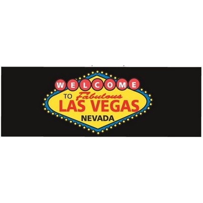 Welcome to Las Vegas Sign Panoramic Badge w/ Bar Pin (1.625"x4.625")