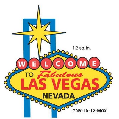 Las Vegas Sign Maxi Magnet (12 Square Inch)