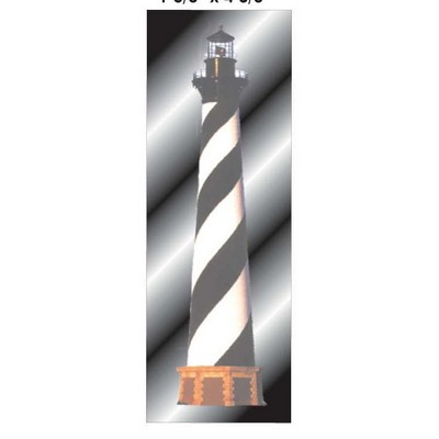 Lighthouse Panoramic Metal Photo Magnet (1 5/8"x4 5/8")