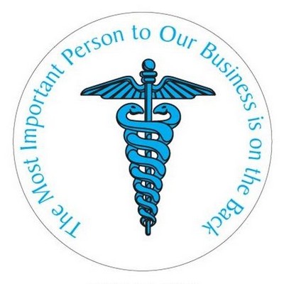 Caduceus Photo Hand Mirror (2½" Diameter)