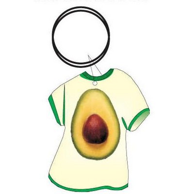 Avocado T Shirt Executive Key Chain w/Mirrored Back (4 Square Inch)