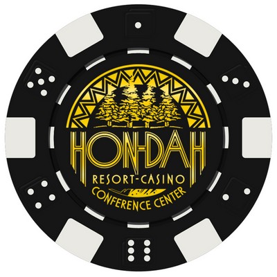 Dice Style Poker Chips (10 Colors) Fast Production 3-5 Days! No Minimums (1 Side Imprint)