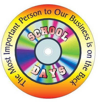 School Days Disc Round Photo Hand Mirror (2½" Diameter)