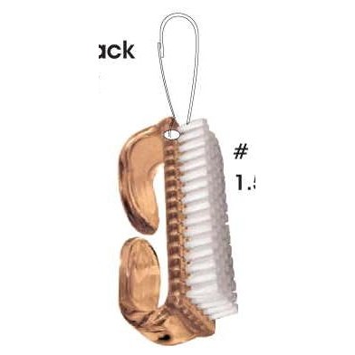 Nail Brush Zipper Pull