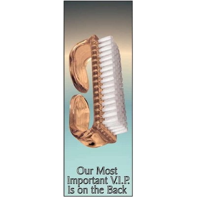 Nail Brush Panoramic Photo Hand Mirror (1 5/8"x4 5/8")