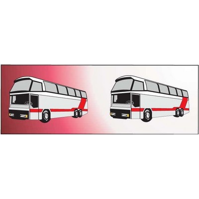 Commercial Bus Panoramic Badge w/ Bar Pin