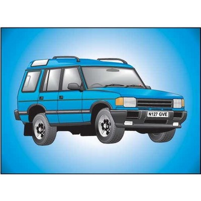 SUV Rectangle Metal Photo Magnet (2"x3")