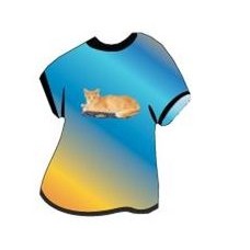 Angora Cat T-Shirt Lapel Pin