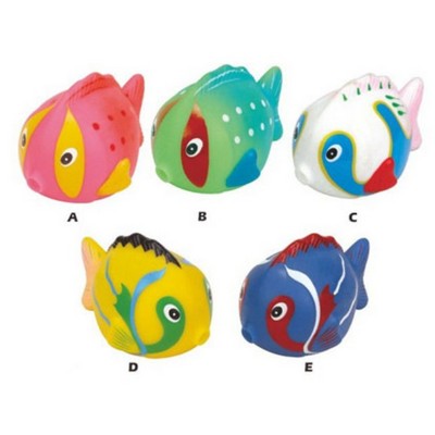 Rubber Colorful Pink Fish