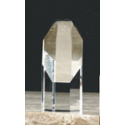 Optical Crystal Octagonal Award (1½"x4")