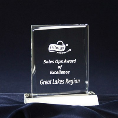 Faceted Rectangle Award (5"x5 3/4")