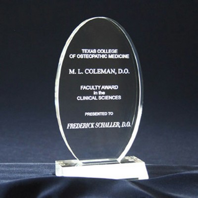 Oval Award w/Base (4 1/2"x8 3/4")