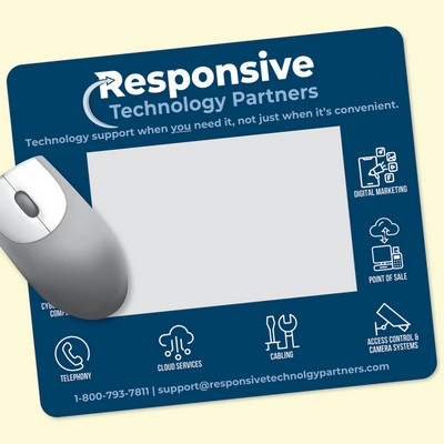 Frame-It Flex® Heavy Duty 8"x9"x1/16" Window/Photo Mouse Pad