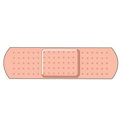 Adhesive Bandage Promotional Magnet w/ Strip Magnet (10 Square Inch)