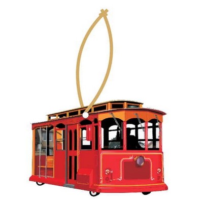 Cable Car Executive Ornament w/ Mirrored Back (2 Square Inch)