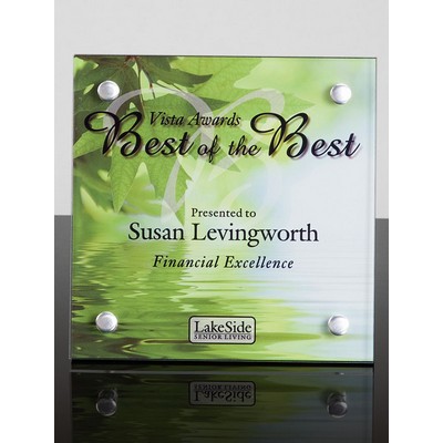 FOTOPLAQ: Acrylic & Metal Desk or Wall Award (6" x 6")