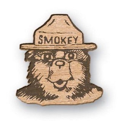 USA Made Custom Shape Wood Lapel Pins (up to 2 sq inches)
