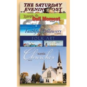 13 Month Spiral Bound Wall Calendar (Scenic Churches)