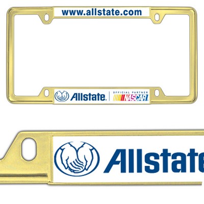 Econo Zinc Gold/Brass Plated Full-Color Vinyl Insert Frame (Domestic Production)