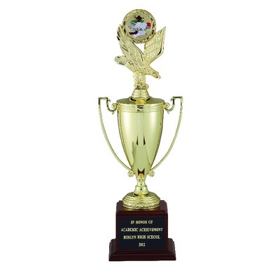 18 ½" Trophy w/Gold Cup Takes Figure