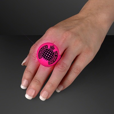 LED Pink Flash Glow Ring - PRINTED