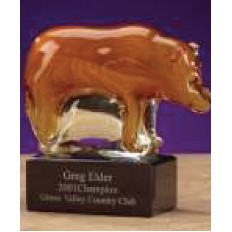 8" Glass Bear Award