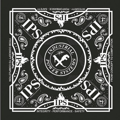 USA Made Custom Color Double Sided Duplex Printed Bandanna 100% Cotton 22" x 22" - PMS Match Dyed