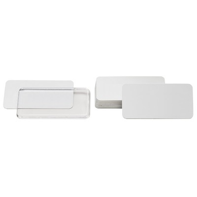 USA Made Eco-Friendly Snap-It Aluminum Blank Inserts (1.5"X3") Diy