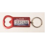 Red Aluminum Bottle Opener Key Tag