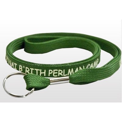 5/8" Forest Green Tubular Lanyard (15 Mil)