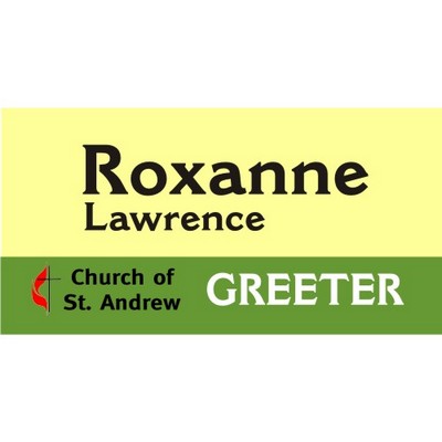 Full-Color Acrylic Name Badges - Rectangular