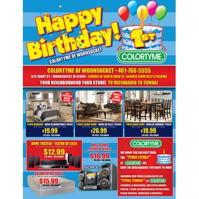 Full Color Custom Full Page Flyer or Insert (8.5" x 11")