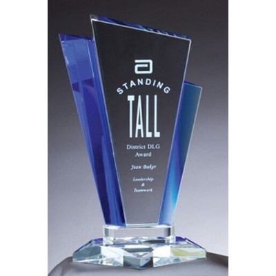 Blue/Clear Glass Award (5.75"x8.75")