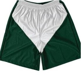 Adult Cool Mesh Front Triangle Panel Athletic Short w/ 5" Inseam