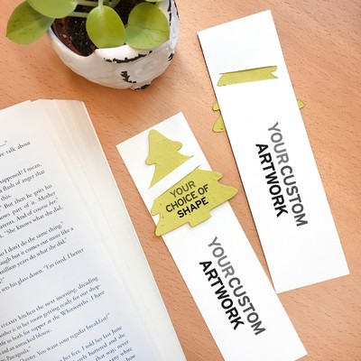 Double-Sided Large Eco Bookmark with Slot