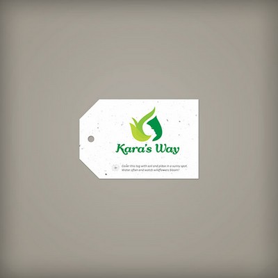 Single-Sided 2 x 3" Seed Paper Tag, Hole Punched With Angled Corners