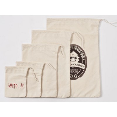 5"x7" Heavy Weight Natural Cotton Drawstring Bag