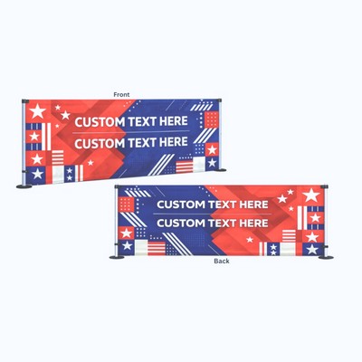 10' Tent Side Rail Digital w/ Frame Each (Double Sided)