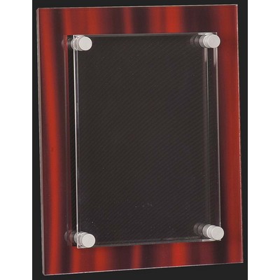 Red Elegance Floating Acrylic Award Plaque M - 12'' h