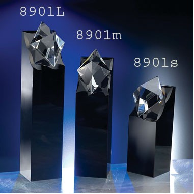 Diamond In The Rough Optic Crystal Award - Medium